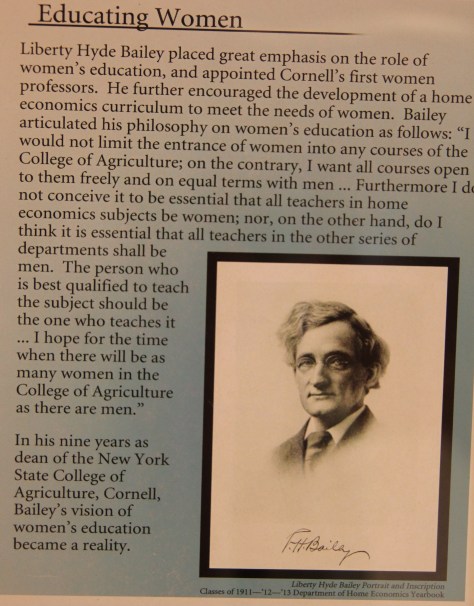 As dean of Cornell, Bailey played a large role in encouraging women in the field of Horticulture