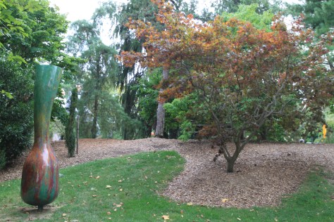 Sculpture and Japanese Maple